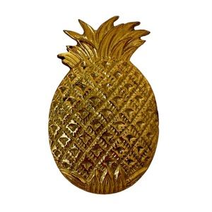 NWT Anthropologie Brass Paperweight Pineapple